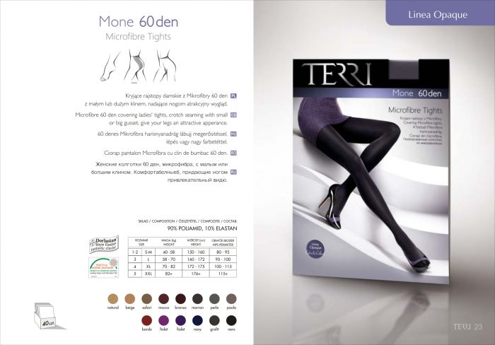 Terri Lineaopaque Mone60 Den   Catalog | Pantyhose Library
